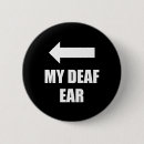 Zoek naar oren buttons Doof