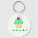 Zoek naar leuke cupcake sleutelhangers Kleurrijk