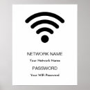 Zoek naar wifi wachtwoord posters Logo