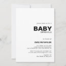 Zoek naar unisex babyshower uitnodigingen Minimalistische babyjongensdouche