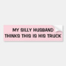 Zoek naar echtgenoot bumperstickers Vrouw