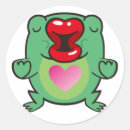 Zoek naar kus kikker stickers Schattig