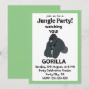 Zoek naar grappige gorilla uitnodigingen Aap
