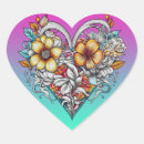 Zoek naar hart tattoo stickers Bloemen