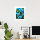 Zoek naar blauwe bloem posters Hortensia