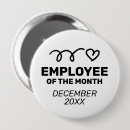 Zoek naar werknemer van de maand buttons Bedrijf