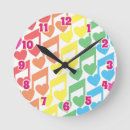 Zoek naar regenboog hart klokken Retro