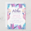 Zoek naar flamingo verjaardag uitnodigingen Tropische bladeren