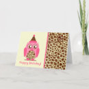 Zoek naar giraffe kaarten Dierlijke afdruk