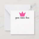 Zoek naar kroon notitiekaarten Roze