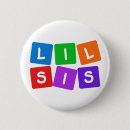 Zoek naar mijn zus buttons Meisje
