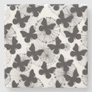Zoek naar vlinder patroon onderzetters Abstract