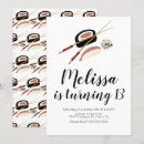 Zoek naar sushi verjaardag uitnodigingen Sashimi