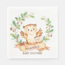 Zoek naar uil baby shower servetten Schattig