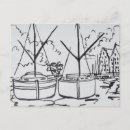 Zoek naar zeilboot tekening briefkaarten Waterfront