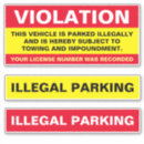 Zoek naar parkeren stickers Parkeerplaats