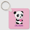 Zoek naar panda hart sleutelhangers Schattig