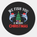 Zoek naar grappige vissen stickers Kerstmis