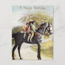 Zoek naar gelukkige verjaardag paard briefkaarten Vintage