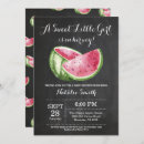 Zoek naar zoete meloen uitnodigingen Waterverf watermeloen