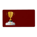 Zoek naar trofee etiketten Eerste plaats