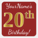 Zoek naar 20ste verjaardag stickers Voor iedereen