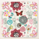 Zoek naar retro stijl onderzetters Vlinder