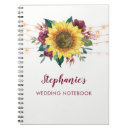 Zoek naar zonnebloemen notitieboeken Bruid