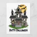 Zoek naar spookhuis briefkaarten Halloween