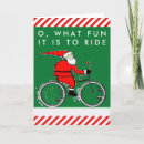 Zoek naar fiets humor kaarten Santa