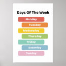 Zoek naar dag van de week posters Educatief