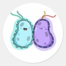Zoek naar bacteriën stickers Schattig
