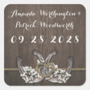 Zoek naar hoefijzer stickers Landbruiloft