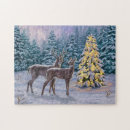 Zoek naar winter scene puzzels Hert