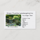 Zoek naar duim visitekaartjes Tuin