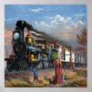 Zoek naar vintage locomotief posters Victoriaans