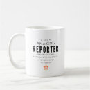 Zoek naar journalist mokken Drukken