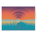 Zoek naar concentrische cirkels briefkaarten Blauw