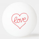 Zoek naar hart pingpongballen Typografie