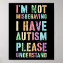 Zoek naar gedrag posters Autisme bewustzijn