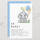 Zoek naar blue elephant uitnodigingen Blauw