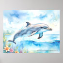 Zoek naar dolfijn zwemmen posters Ocean