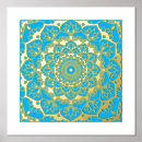 Zoek naar bloem mandala posters Goud