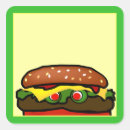 Zoek naar grappige hamburger stickers Cheeseburger