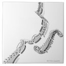 Zoek naar muzieknoot tegels Illustratie