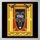 Zoek naar afrikaans masker posters Zwart