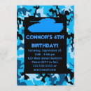 Zoek naar blauwe camouflage uitnodigingen Partij