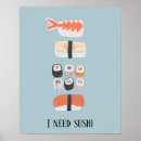 Zoek naar restaurant decor posters Sushi