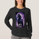 Zoek naar zwarte paarden tshirts Zwart paard