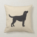 Zoek naar zwart labrador retriever kussens Silhouet